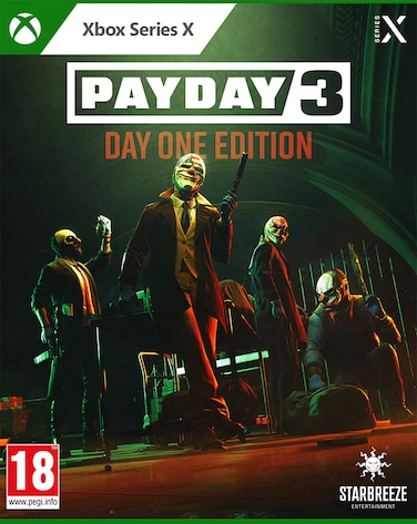 إصدار اليوم الأول من لعبة Payday 3 باللون الفضي العميق لجهاز Xbox Series X
