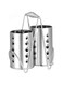 OVILINES Stainless Steel Chopsticks Holder, Cooking Utensil Holder, 2-Pack Kitchen Utensil Organizer with Hollow Design, Dry Cutlery Caddy for Spoons, Forks, and Cooking Tools, Durable &amp; Easy to Clean
