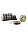 Cylindra Spice Container With Rack Black/Clear