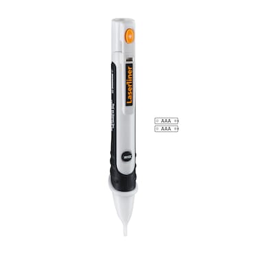 Laserliner Voltage Tester AC for Home Appliance Repairing and Detection, Electrical Tester Wire Breakpoint Finder with LCD Display and Flashlight, Voltage Measuring Tool - LLR-083.010A