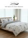Home 6 Piece Queen Size Bedding Set: 1 Duvet cover - 200*230cm.; 1 Flat sheet - 230*250cm.; 4 Pillow covers - 50*75cm. Without filling Bohemian with Blue Flowers Design.