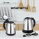 1.8L Electric Instant Kettle - 1500W Fast Boiling Stainless Steel Water Boiler, Silver