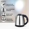 1.8L Electric Instant Kettle - 1500W Fast Boiling Stainless Steel Water Boiler, Silver
