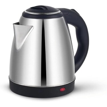 1.8L Electric Instant Kettle - 1500W Fast Boiling Stainless Steel Water Boiler, Silver