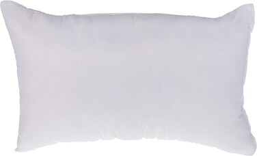 Cushion Filler Microfiber outer fabric, 400 grams with hollow fiber filling, Size: 30 x 50, White