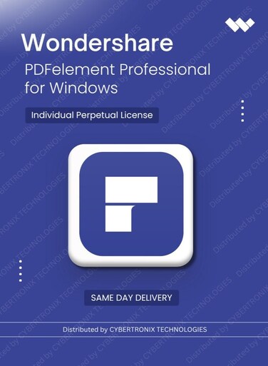Wondershare PDFelement Professional for Windows Individual   Lifetime   Digital License   Same Day Delivery
