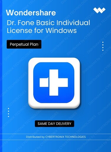 Wondershare Dr.Fone Basic Individual License for Windows   Perpetual Plan   Digital License   Same Day Delivery