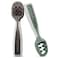Numnum Pre-Spoon Gootensils, Dual-Stage Set (Gray/Green)