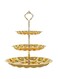 Linkage Stainless Steel Candy Dish 3 Tier Gold Gold