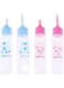 ELECDON Newborn Pet Feeder, Pet Milk Feeding Bottle, Nurser Bottle Nursing Feeding Botte Water Milk Feeder for Puppy Squirrel Kittens Hamster Small Animals, 4 Pcs (Blue and Pink)