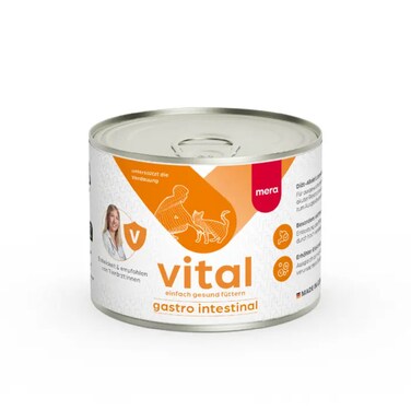 MeraVital Gastro Intestinal Cat Wet Food - Specialized Diet for Digestive Health - Supports Stomach, Intestines, and Pancreas 200g