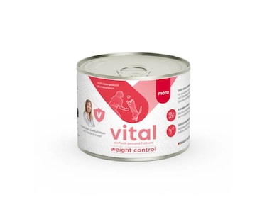 MeraVital Weight Control Wet Food for Cats - Low Fat, High Protein Diet with L-Carnitine Supports Weight Loss &amp; Joint Health (200 g)
