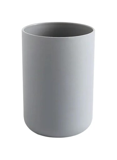 FEELINGS Mouthwash Tumbler Plastic Large Capacity Water Cups Acrylic Drinking Glasses Tumblers Unbreakable Picnic Drinkware, Stackable Glassware Cocktail Glasses, Tea, Juice 10.7 x 7.6 cm - Grey