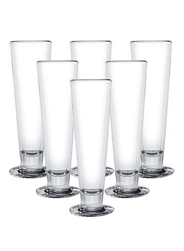 6-Piece Viva Footed Glass Set Clear 24cm
