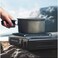 Portable Dual Fuel Gas Stove 2.8KW Butane Camping Cooker with Carry Design and Safety Lock
