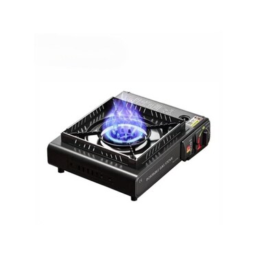 Portable Dual Fuel Gas Stove 2.8KW Butane Camping Cooker with Carry Design and Safety Lock
