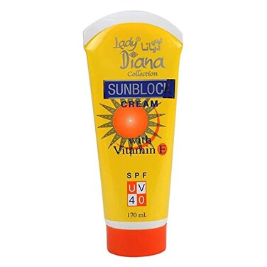 Lady Diana SPF Uv 40 Sunblock And Whitening Lotion For Face And Body, 170ml