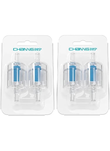 Aquarium Air Pump Check Valves Plastic One Way Non-Return Check Valves For Aquariums Accessories (PACK of 2) - 4 pcs valves