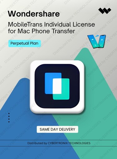 Wondershare MobileTrans Individual License for Mac Phone Transfer   Perpetual Plan   Digital License   Same Day Delivery