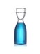 Glass Mouthwash Dispenser with Cup, Bathroom Mouthwash Holder and Bedside Water Bottle, Leak-Proof Lid, BPA-Free Glass Container for Mouthwash, Office, Guest Bathroom