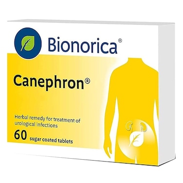 أقراص بيونوريكا كانيفرون العشبية المغلفة بالسكر لعلاج التهابات المسالك البولية، عبوة من 60 قرصًا