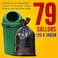 79 Gallons Heavy Duty Black Trash Bags Roll 20 Bages 120X140CM&ndash; Tear Resistant, Leak Proof Garbage Bags for Home, Office, Kitchen &amp; Outdoor Use   Strong Multi-Purpose Disposable Waste Bags