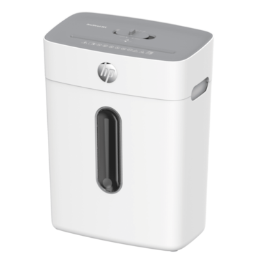 HP OneShred 8CC Office Paper Shredder Machine, P-4 Security, Cross Cut, 8 Sheets, 15L Bin - 2801