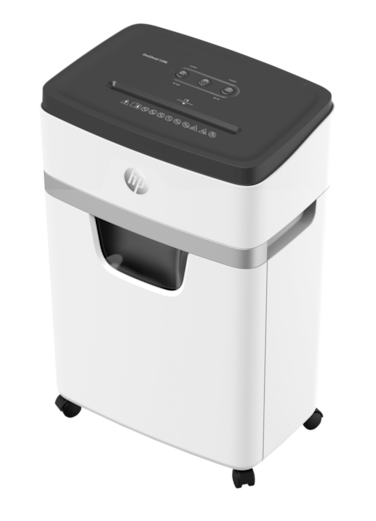 HP OneShred 12MC Office Paper Shredder Machine, P-4 Security, Micro Cut, 12 Sheets, 25L Bin - 2806