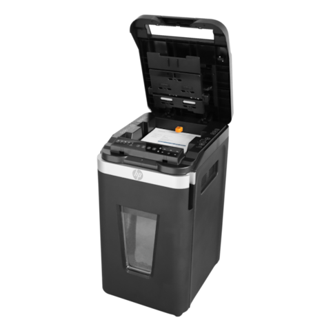 HP Pro Shredder Auto 400MC Office Paper Shredder Machine, P-4 Security, Micro Cut, 400 Sheets, 53L Bin - 2823