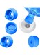 3 PCS Universal Silicone Water Dispenser Cover, Silicone Reusable Replacement Cap For 5-Gallon Water Bottles, Dust-Proof &amp; Leak-Proof Food-Grade Cap, Fits Most Water Cooler Jugs, Reusable, Non Spill Bottle Caps for 55mm Bottle Water Dispenser Caps, Blue