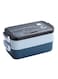 Leakproof Bento Lunch Box for Adults &amp; Kids Microwave Safe BPA-Free Lunch Box with 2 Compartments Dividers Cutlery Set Portable Reusable Meal Prep Container for School &amp; Work