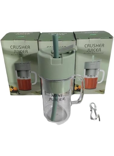 Generic Portable Electric Juice Blender - Mini Smoothie Maker &amp; USB Rechargeable Mixer with Cross-Border Innovation! Fresh Fruit Juicer Cups, Straw Included. Fast, Handy, Efficient Design, REW288