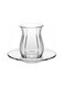 LINKA Glass Tea Set &acirc;&euro;&ldquo; 12-Piece   145cc Tea Glasses with Saucers (Gift Boxed)