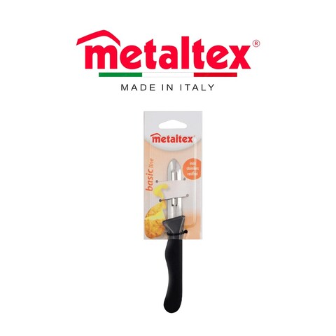 Metaltex Basic Vegetable Peeler 17cm &ndash; Stainless Steel Blade with PP Handle