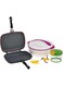 Winsor 32cm Cast Aluminum Non-Stick Double Frypan + Winsor Premier Casserole 5000 ml - Green + Winsor Multi Purpose Veggie Cutter