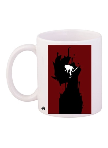 Printed Coffee Mug White/Black/Red