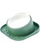 Oasisgalore Elevated Cat Bowl, 15&deg; Tilted Raised Cat Dog Food Bowls, Ceramic Food Bowl for Indoor Cat, Pets Bowls with Non-Spill &amp; Anti-Slip Base (Green)