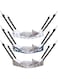Excefore Reversible Cat Hanging Hammock, 3 Pack Soft Breathable Pet Cage Hammock with Adjustable Straps and Metal Hooks, Double-Sided Hanging Bed for Cats Small Dogs Rabbits (23.6 x 20 Inches)