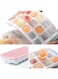 ELECDON Ice Cube Trays 3 Packs Flexible Silicone Ice Trays with Spill-Resistant Lids Easy Release Ice Trays Make 63 Ice Cube, BPA Free,Stackable,Dishwasher Safe