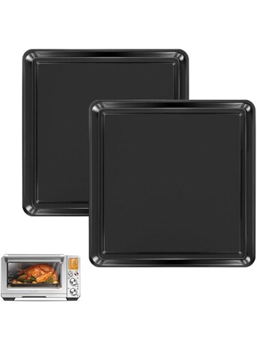 11 Inch Baking Sheet, Baking Pan for Breville Toaster Oven Pans fit Smart Oven BOV900BSS, BOV450XL, BOV845BSS, Cookie Sheet Replacement Toaster Oven Tray, Baking Tray for Breville Mini Toaster Oven