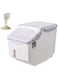 10Kg Rice Storage Container Large Rice Dispenser With Lids And Measureing Cup