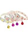 Adjustable Cat Collar with Bell &ndash; Glow-in-the-Dark, Soft &amp; Durable, Safety Buckle &ndash; Pack of 4 (Multicolor)