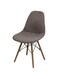 CHIEDOCOVER Micro Velour Shell Chair Cover With Backrest Stithcing 06 Slipcover for Eames DSW Chairs for Patio Home Office Dining Room Kitchen Living Room (1, Coffee)