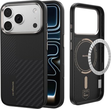 Benks iPhone 17 Pro Max Full Montage Art Premium Case Compatible with Camera Control Button, Compatible with Magsafe, Military Grade Protective Case Built with Dupont Kevlar