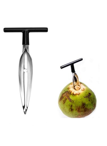 Coconut Opener Fruit Drill Hole Stainless Steel Coconut Can Opener Kitchen Utensils Small Tools Home Cooking Tools Bar Gadgets