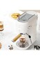 Manual Espresso Machine &ndash; 2-in-1 Thermo-Block System, Electric Cappuccino Maker, White Design