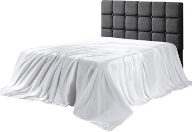 Zen 100% Egyptian Cotton Flat Bed Sheet - Single 170x250cm, 300 Thread Count, Ultra Soft &amp; Comfort, Fade &amp; Wrinkle Resistant (White)
