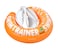 FREDS SWIM ACADEMY SWIMTRAINER 'Classic' Orange - Advanced swimming trainer for children from 2 years to 6 years, effective swimming aid to promote free swimming