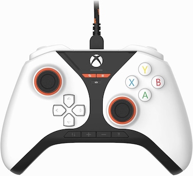Snakebyte Gamepad Pro X Wired Controller for Xbox Series XS Xbox One &amp; PC Hall Effect Sensors for Precision Joysticks Triggers  Remappable Buttons 3 Meters Cable White
