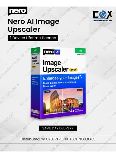 Nero AI Image Upscaler   1 Device for Lifetime Use   Digital License